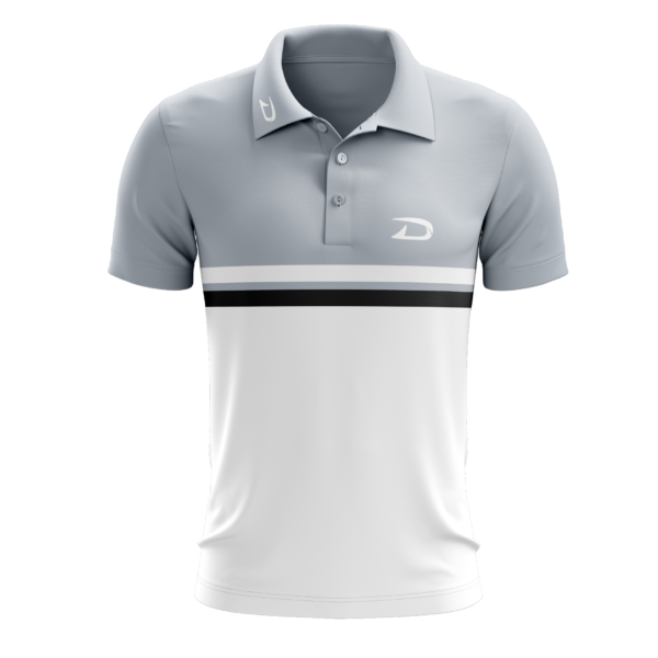 Abstract Geometric Grunge Men's Golf Shirts main image 1